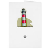 Lighthouse Greeting Card (Back)