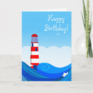 Lighthouse Birthday Cards | Zazzle