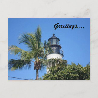 lighthouse, Greetings.... Postcard