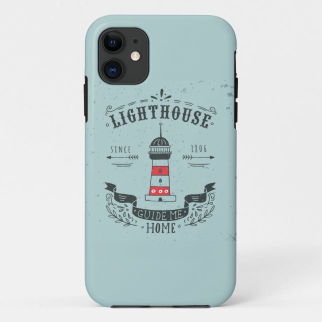 Lighthouse Guide Me Home Poster Case-Mate iPhone Case (Back)