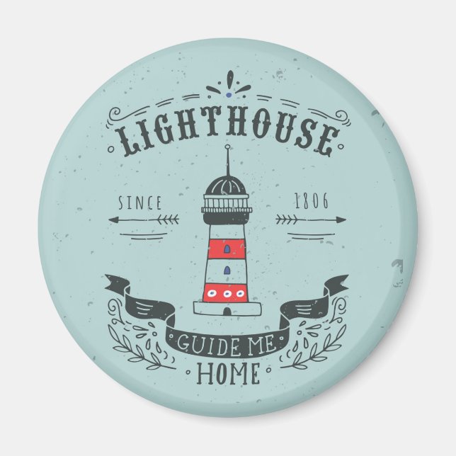 Lighthouse Guide Me Home Poster Magnet (Front)
