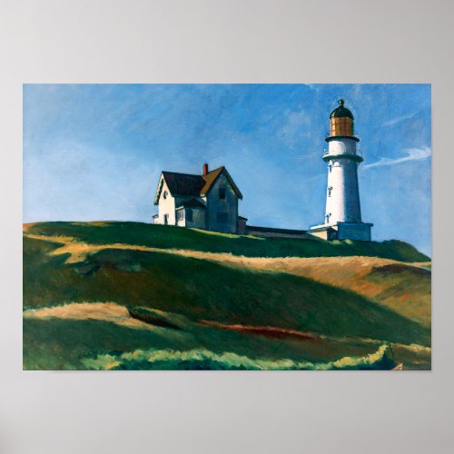 Lighthouse Hill  Edward Hopper  Poster
