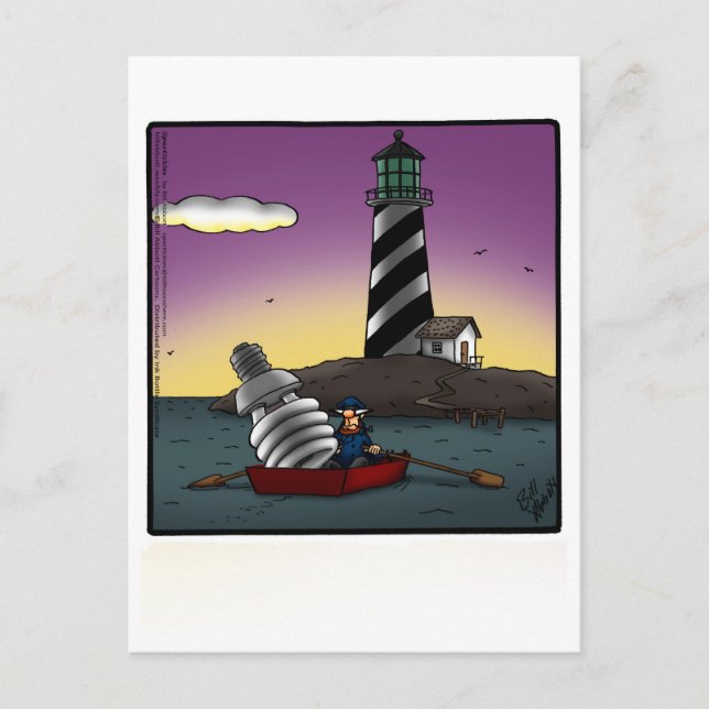 Lighthouse Humor Postcard (Front)