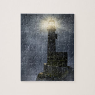 Lighthouse in a Storm Jigsaw Puzzle