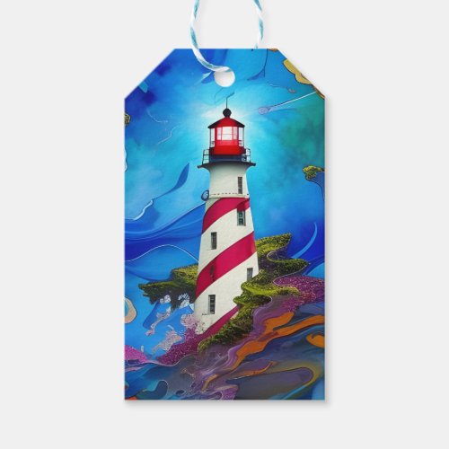 Lighthouse in a Storm Thank You Gift Tags