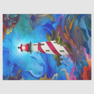Lighthouse in a Storm Tissue Paper