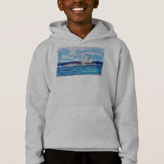 Lighthouse in Blue Hoodie