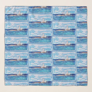 Lighthouse in Blue Scarf