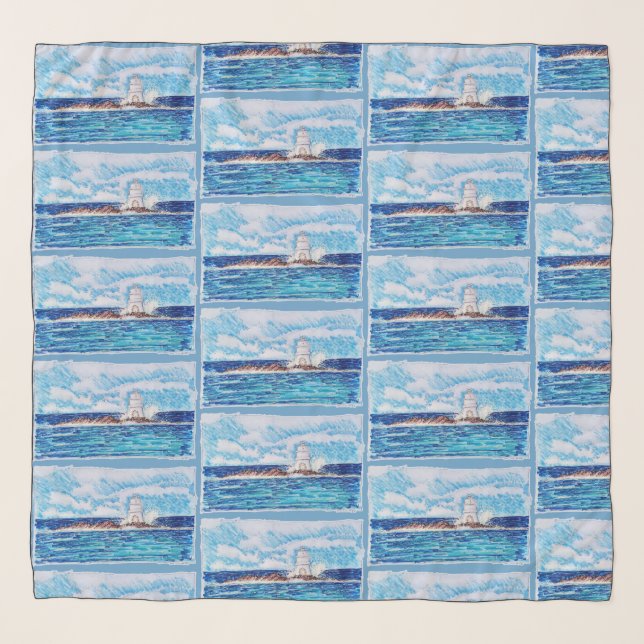 Lighthouse in Blue Scarf (Front)
