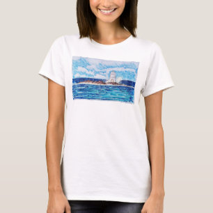 Lighthouse in Blue T-Shirt