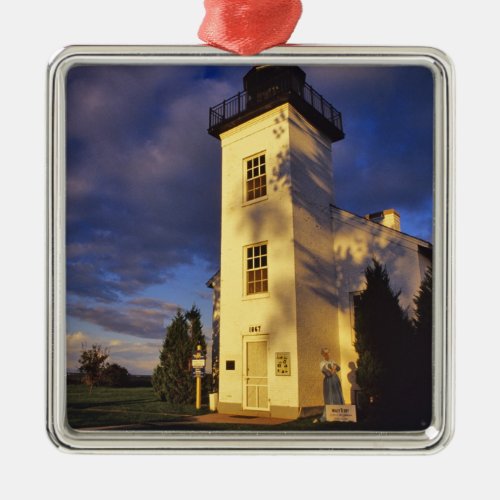Lighthouse in Escanaba UP Michigan Metal Ornament