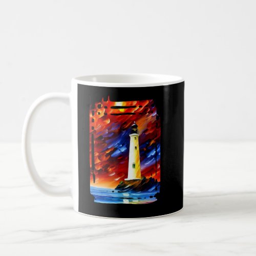 Lighthouse in Full Primary Colors  Coffee Mug