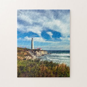 Lighthouse in Gaspé, Quebec - Travel Photography Jigsaw Puzzle