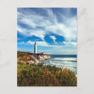Lighthouse in Gaspé, Quebec - Travel Photography Postcard