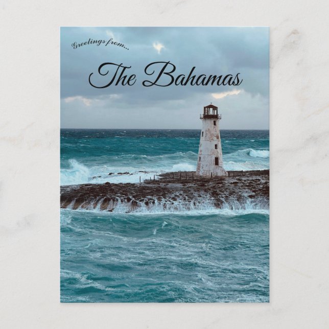 Lighthouse in Nassau The Bahamas Postcard (Front)