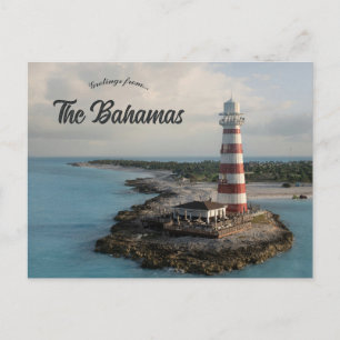 Lighthouse in Ocean Cay The Bahamas Postcard