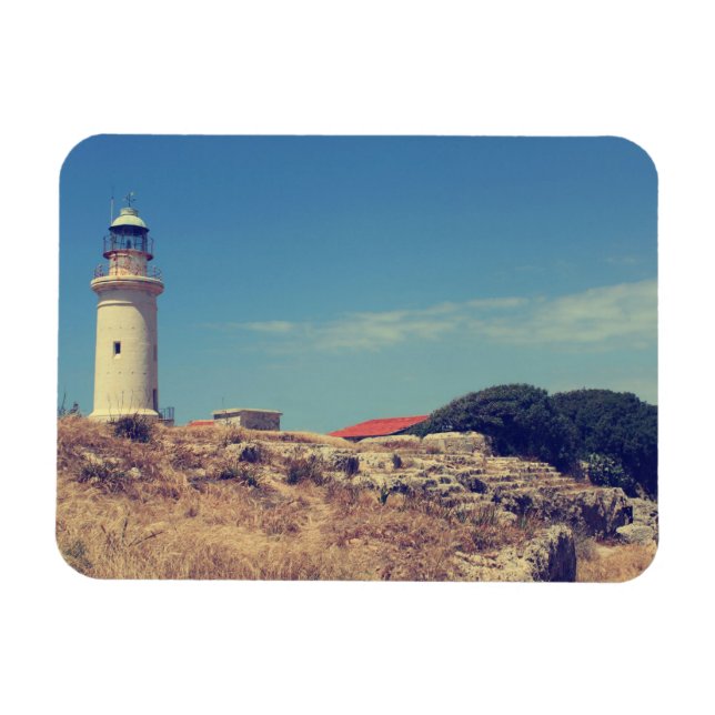 Lighthouse in Paphos Magnet (Horizontal)
