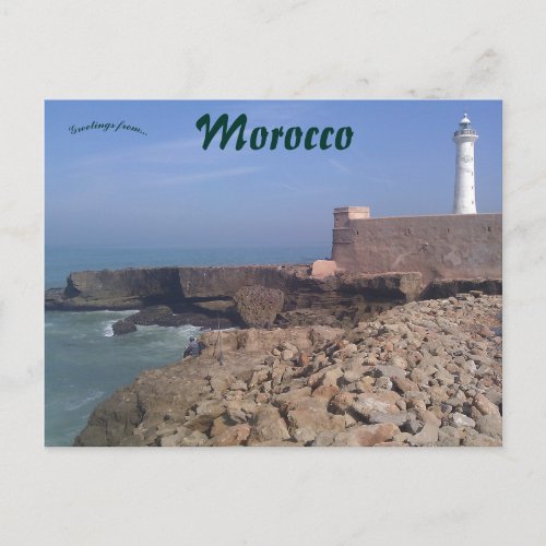 Lighthouse in Rabat Morocco Postcard