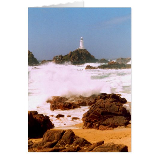 LIGHTHOUSE IN STORMY WEATHER CARDS (Front)