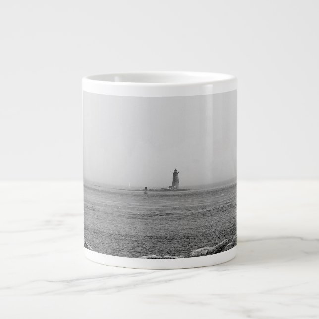 Lighthouse in the Distance Giant Coffee Mug (Front)