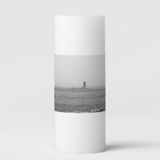 Lighthouse in the Distance Pillar Candle