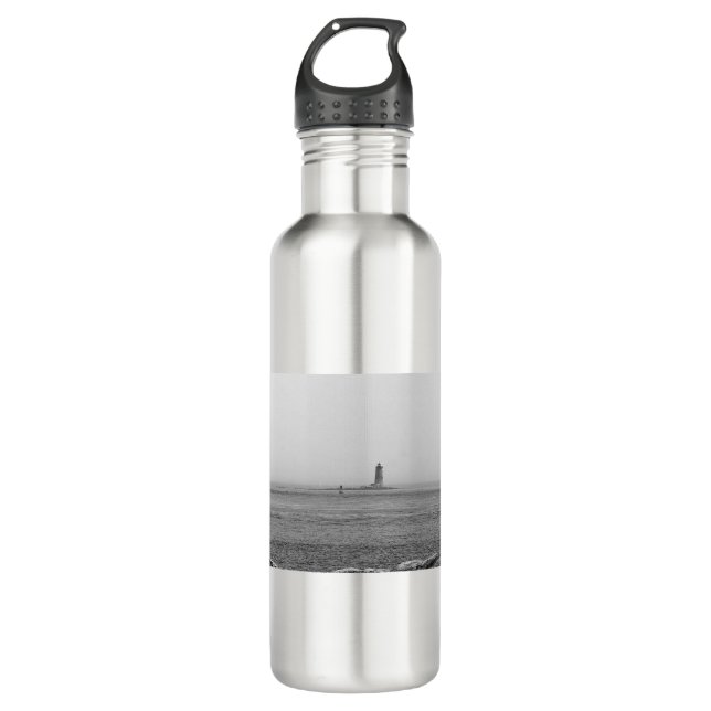 Lighthouse in the Distance Stainless Steel Water Bottle (Front)