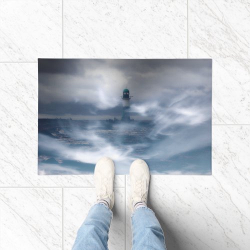 Lighthouse in the storm _ Baltic Sea Doormat