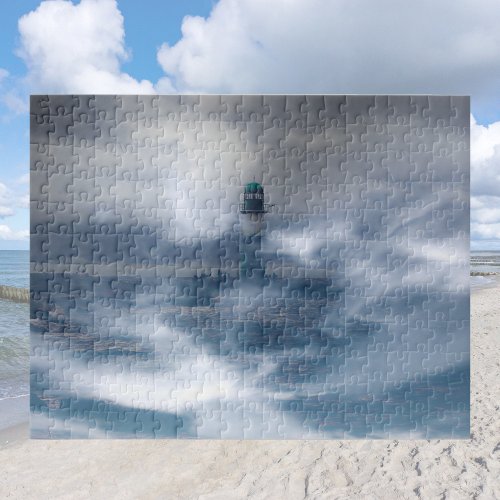 Lighthouse in the storm _ Baltic Sea   Jigsaw Puzzle