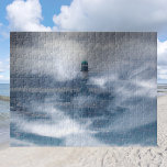 Lighthouse in the storm - Baltic Sea   Jigsaw Puzzle<br><div class="desc">This puzzle features a photography of a lighthouse on the Baltic Sea (Warnemünde),  double exposed and digitally processed to create this surreal effect. Photo by Marions Artwork. For all ocean lovers! Beautiful gift idea!</div>