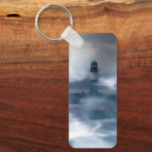 Lighthouse in the storm - Baltic Sea Keychain