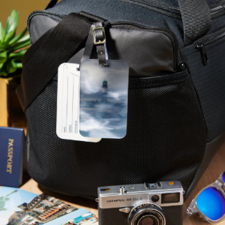 Lighthouse in the storm - Baltic Sea Luggage Tag
