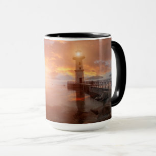 Lighthouse in the Sunset Mug