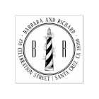 Lighthouse | Initials Round Names & Return Address