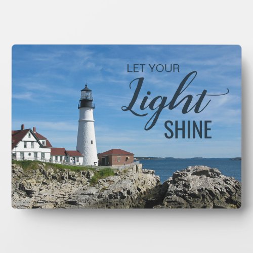 Lighthouse Inspirational Quote  Plaque