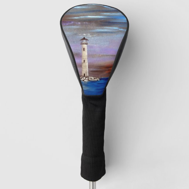 Lighthouse Island Golf Head Cover (Front)