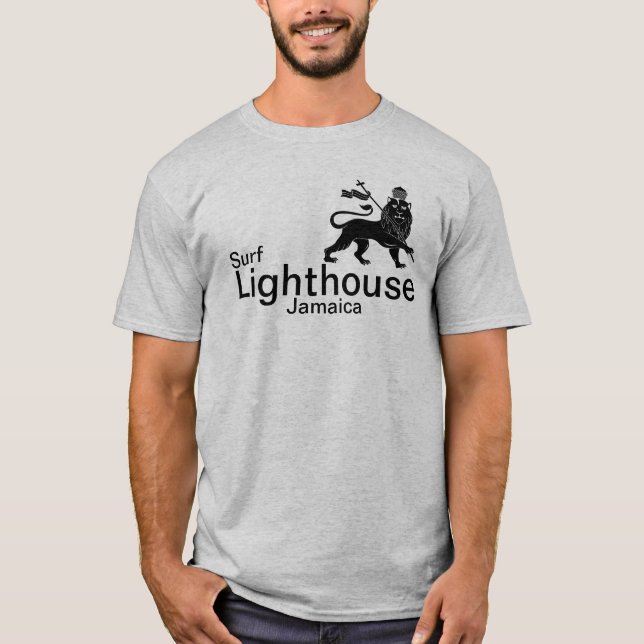 Lighthouse Jamaica surf break shirt. T-Shirt (Front)