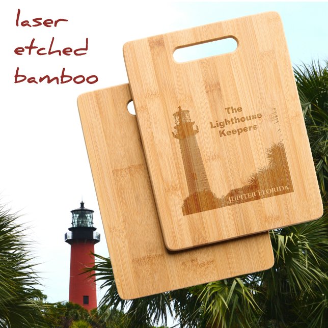 Lighthouse Jupiter Inlet Florida Photographic Engraved Cutting Board (Creator Uploaded)