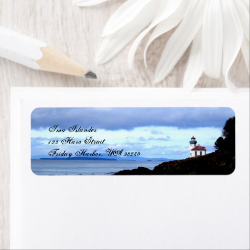 Lighthouse Label Zazzle