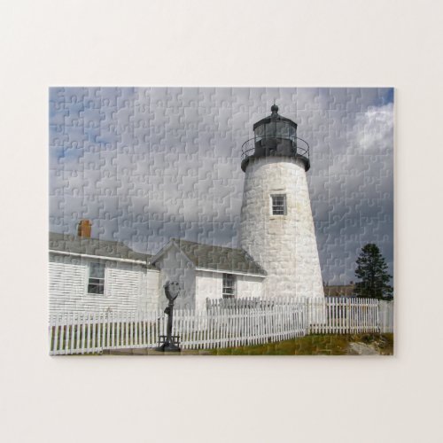 Lighthouse Maine Atlantic Coast Jigsaw Puzzle