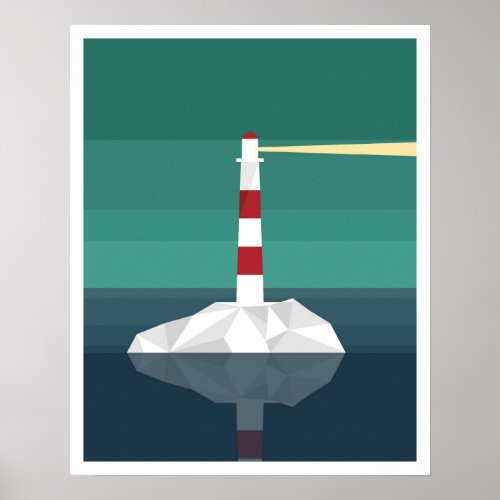 Lighthouse Minimalist Art Poster