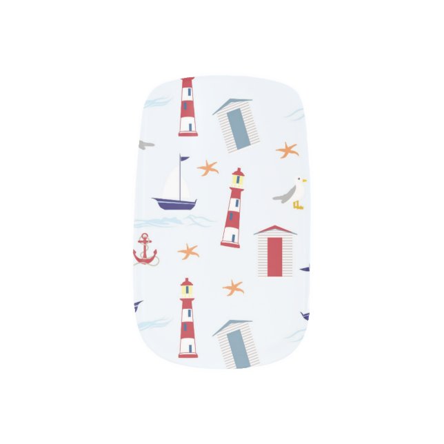 lighthouse nail wraps (Right Thumb)