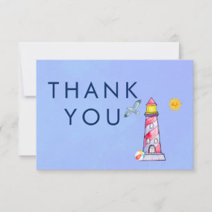 Lighthouse Nautical Theme Thank You