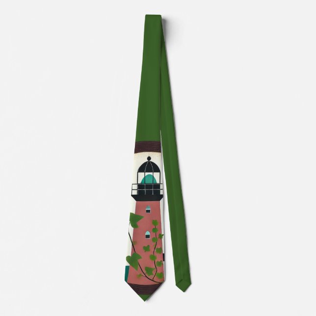 Lighthouse                                         neck tie (Front)