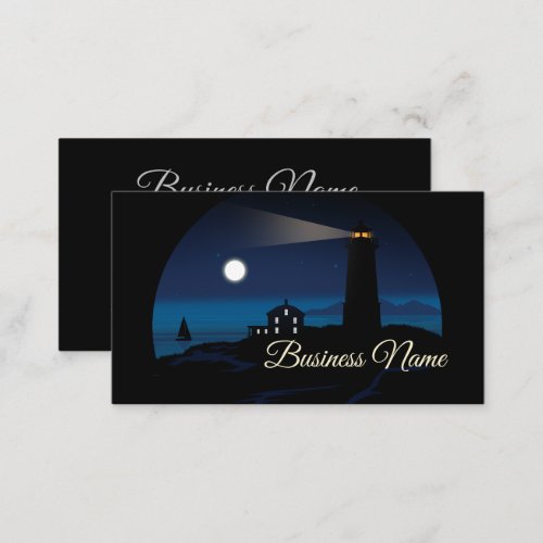 Lighthouse _ Night Business Card