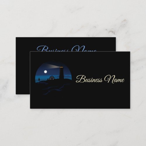 Lighthouse _ Night Business Card