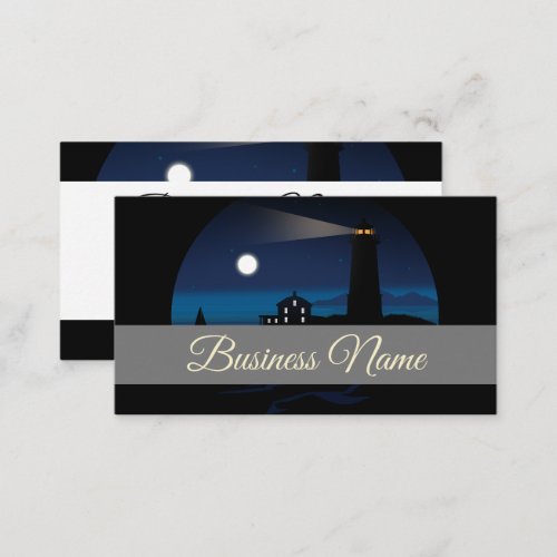 Lighthouse _ Night Business Card