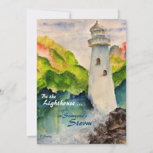 Lighthouse Note Card