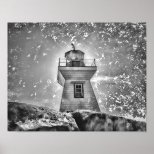 black and white lighthouse pictures