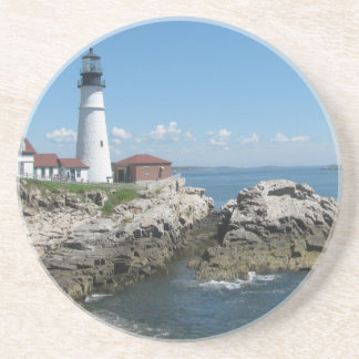 Lighthouse Of Bar Harbor Drink Coaster