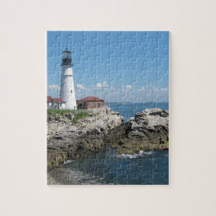 Lighthouse Of Bar Harbor Jigsaw Puzzle